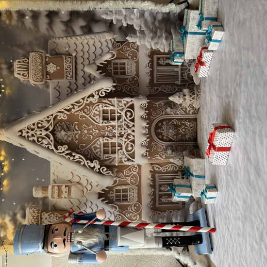 Dziadek do orzechów i piernikowy domek... czyli  idealne tło na świąteczne sweet-focie :-)