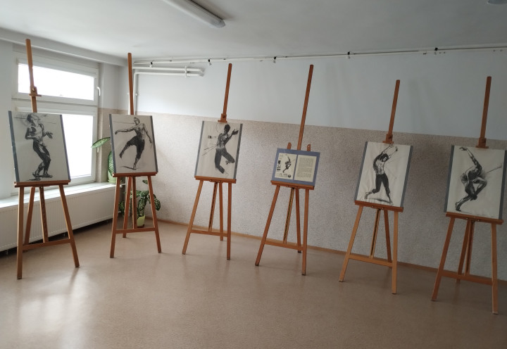 Wystawa pt. ,,Pięć studiów Świętego Sebastiana&#34;-prace autorstwa Anny Miklis