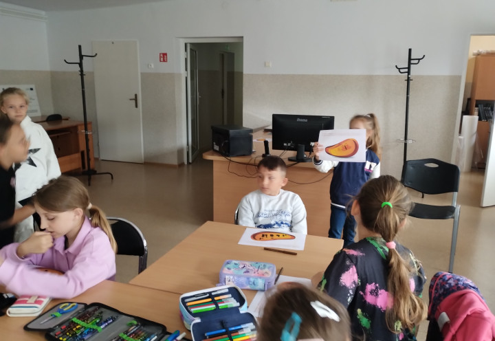 Złoto Północy. Zajęcia o tematyce bursztynu dla klasy 2 B z Żyglina.