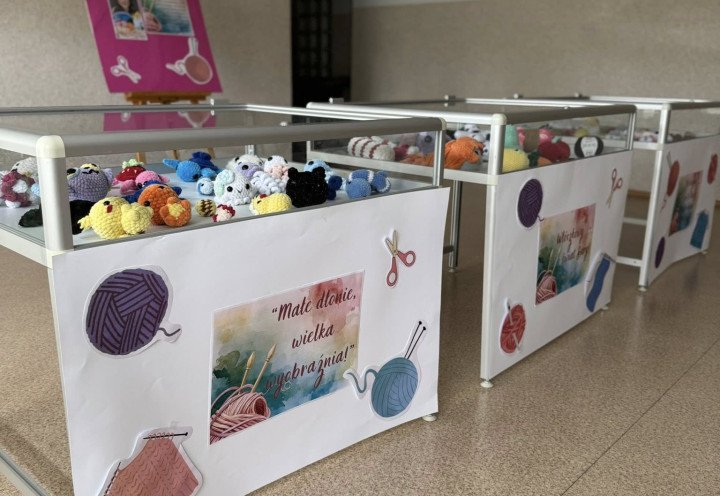 Wystawa japońskich maskotek amigurumi autorstwa Sary Zdebel