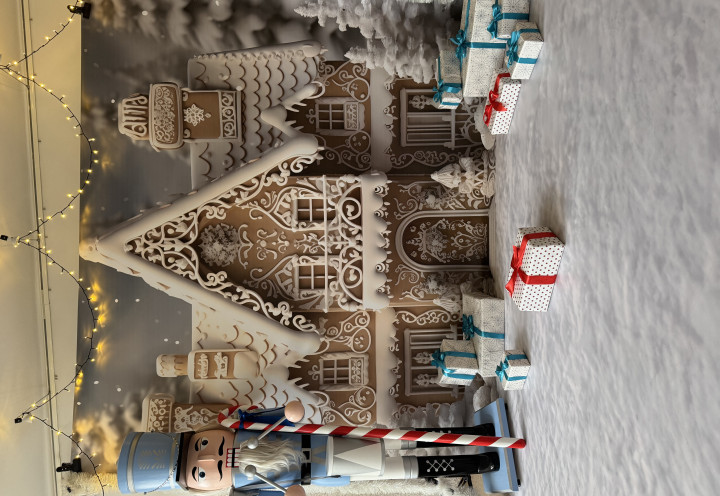 Dziadek do orzechów i piernikowy domek... czyli  idealne tło na świąteczne sweet-focie :-)