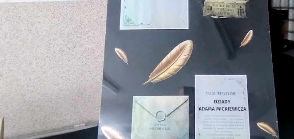 grafika dla wpisu: Narodowe Czytanie na kartach dzieł, w egzemplarzach okolicznościowych i...